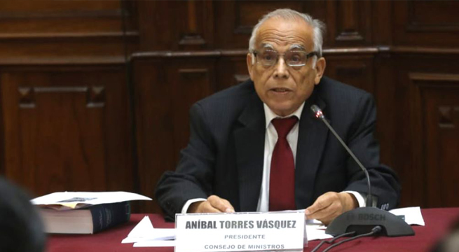 “La gente pide el cierre del Congreso y que se convoque a una Constituyente”, asegura premier Torres