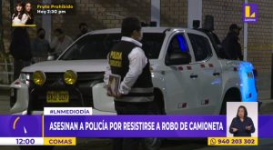 Comas: asesinan a policía por resistirse a robo de camioneta