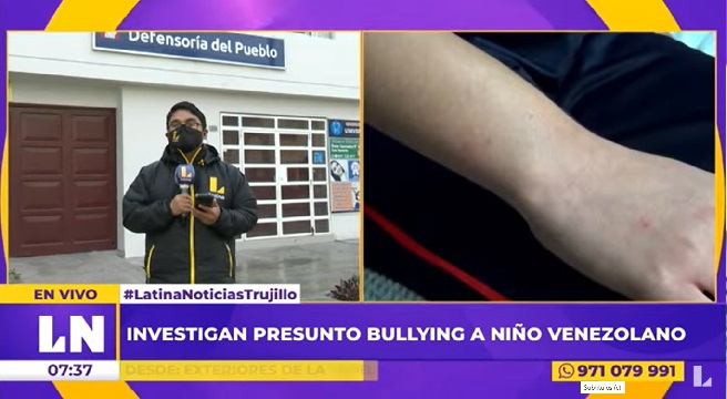 Trujillo: denuncian presunto bullying contra niño venezolano en colegio