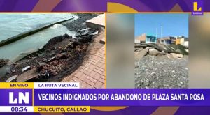 Callao: vecinos indignados por abandono de la Plaza Santa Rosa
