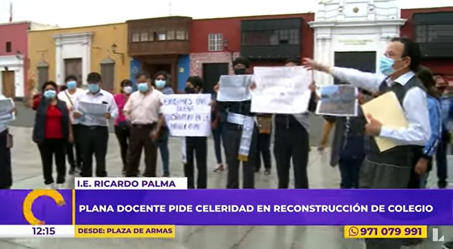 Trujillo: padres, profesores y alumnos piden culminación de obras en colegio