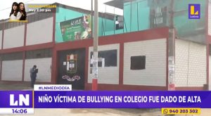 Niño víctima de bullying en colegio de Puente Piedra fue dado de alta
