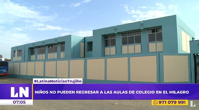 Huanchaco: obras paralizadas en colegio impiden que escolares vuelvan a clases presenciales