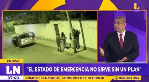 Ministro del Interior sobre estado de emergencia: «No funciona sin un plan»