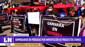 Gamarra: empresarios reportan pérdidas por importación de productos chinos