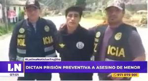 Huamachuco: dictan 8 meses de prisión preventiva para hombre que asesinó a adolescente
