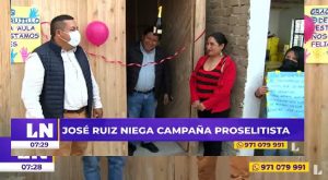 Alcalde de Trujillo niega proselitismo, pero usa camioneta de la municipalidad en entrega de donativo