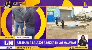 Cercado de Lima: asesinan a balazos a mujer en Las Malvinas