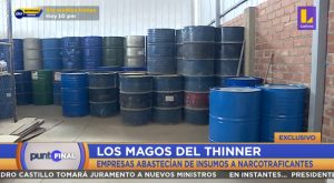 ‘Los Magos del Thinner’: empresas abastecían de insumos a narcotraficantes