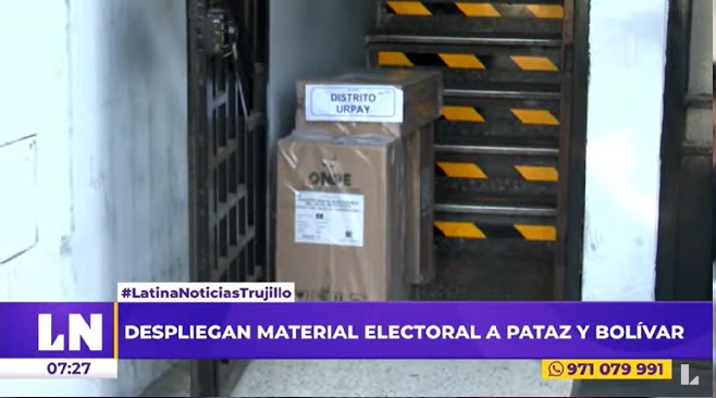 La Libertad: ONPE desplegó material electoral en provincias de Pataz y Bolívar
