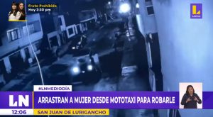 San Juan de Lurigancho: arrastran a mujer desde mototaxi para robarle