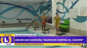 Trujillo: promueven campaña ‘Nademos contra el cáncer’