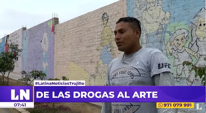 De las drogas al arte: la conmovedora historia de un exconvicto que pinta murales