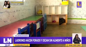 Carabayllo: delincuentes dejan sin alimentos a más de 30 niños de nido