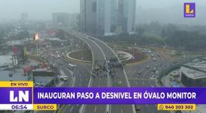 Surco: Municipalidad de Lima inauguró paso a desnivel del óvalo Monitor