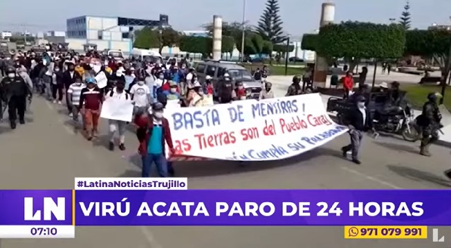 Virú: pobladores acatan paro por necesidad de vivienda y mejoras en agricultura