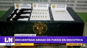 Pataz: Policía encontró armas de fuego en discoteca y capturó a un hombre