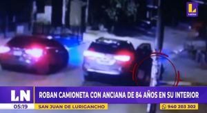 SJL: roban camioneta con anciana de 84 años en su interior