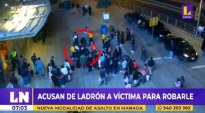 Nueva modalidad de asalto: acusan de ladrón a víctima para robarle