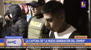 Suboficial del Ejército era contratado como sicario por banda de extorsionadores