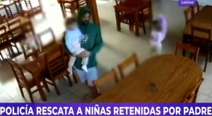 Policía rescata a niñas retenidas por su padre