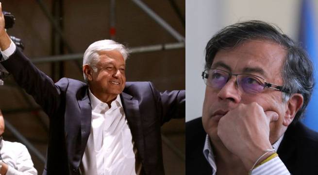 Andrés Manuel López Obrador manda abrazo a candidato colombiano izquierdista Gustavo Petro