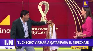 Checho Ibarra se entera en vivo que asistirá a Qatar