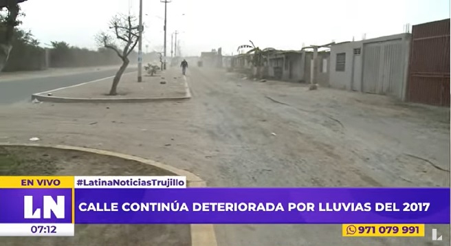 Niño Costero: calles de Trujillo siguen con daños a cinco años de inundaciones