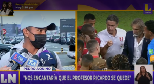 Pedro Aquino: “Nos encantaría que el profesor Ricardo Gareca se quede”