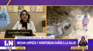 Canta: inician limpieza y monitoreo tras derrame de zinc en río Chillón