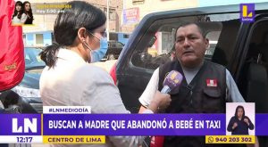 Buscan a madre que abandonó a bebé en taxi