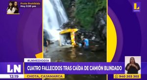 Cajamarca: cuatro fallecidos tras caída de camión blindado de Prosegur
