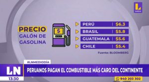 Peruanos pagan el combustible más caro en todo el continente