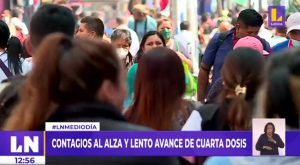 COVID-19: contagios al alza y lento avance de vacunación con la cuarta dosis