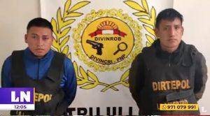 Trujillo: Policía frustró asalto en minimarket y detuvo a dos delincuentes