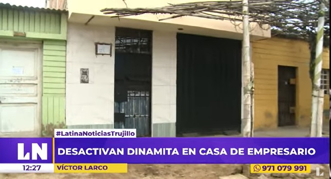 Víctor Larco: dejan artefacto explosivo en casa de empresario