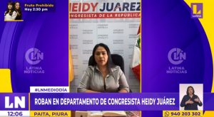 Piura: roban en departamento de congresista Heidy Juárez