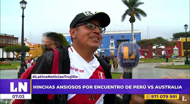 Trujillo: hinchas esperan ansiosos el encuentro entre Perú y Australia