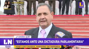 Ministro de Defensa: «Estamos ante una dictadura parlamentaria»