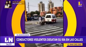 Conductores violentos desatan su ira en las calles limeñas