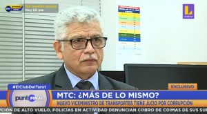 Nuevo viceministro de Transportes, Luis Rivera, tiene juicio por corrupción