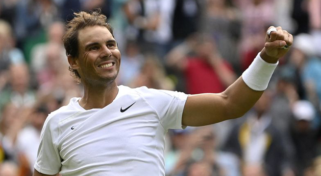 Rafael Nadal gana y avanza a cuartos de final de Wimbledon