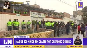 SJL: más de 300 niños se quedan sin clases por desalojo de nido