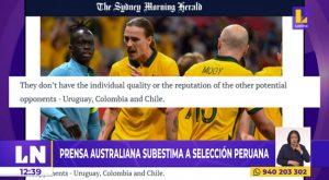 Prensa de Australia sobre Perú: «No tienen la calidad individual de Uruguay o Chile»