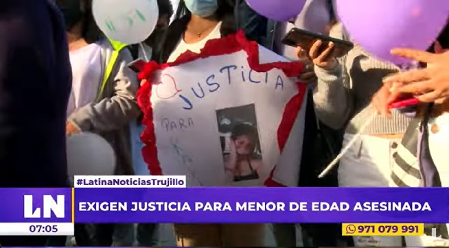 Feminicidio en Trujillo: exigen justicia para menor de 15 años asesinada