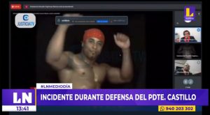 Filtran video de stripper bailando en plena audiencia virtual de Pedro Castillo
