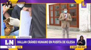 Salamanca: hallan cráneo humano frente a iglesia