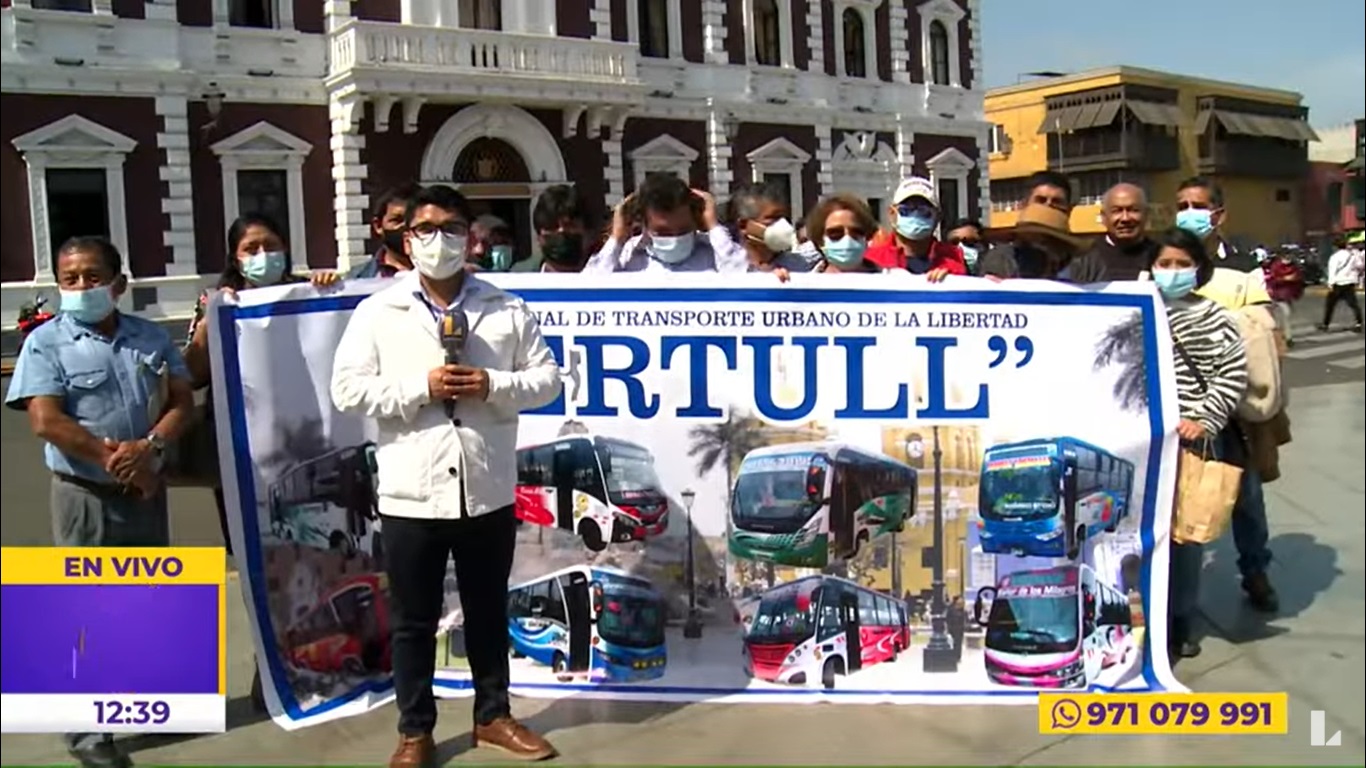 Trujillo: transportistas de microbuses y combis anuncian paro de 24 horas