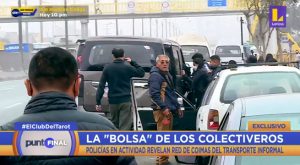 Policías en actividad revelan red de coimas del transporte informal