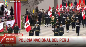 Miembros de la Policía Nacional del Perú desfilaron en la Gran Parada Militar